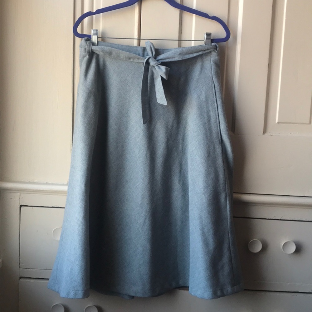 Vintage Wool Wrap Skirt w/ Pockets!